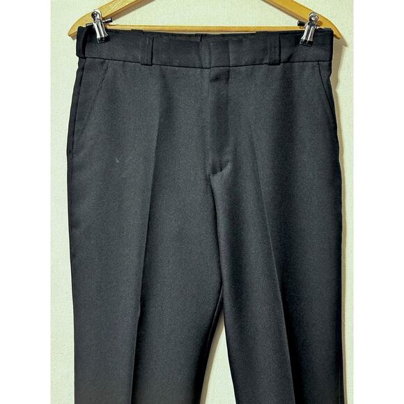 Flying Cross Black Straight Leg Pants Slacks Men's 34 Regular EUC Stretch - Picture 2 of 13
